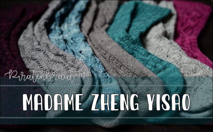 Piratenbraut Madame Zheng Yisao - Headerbild mit Socken und Titel